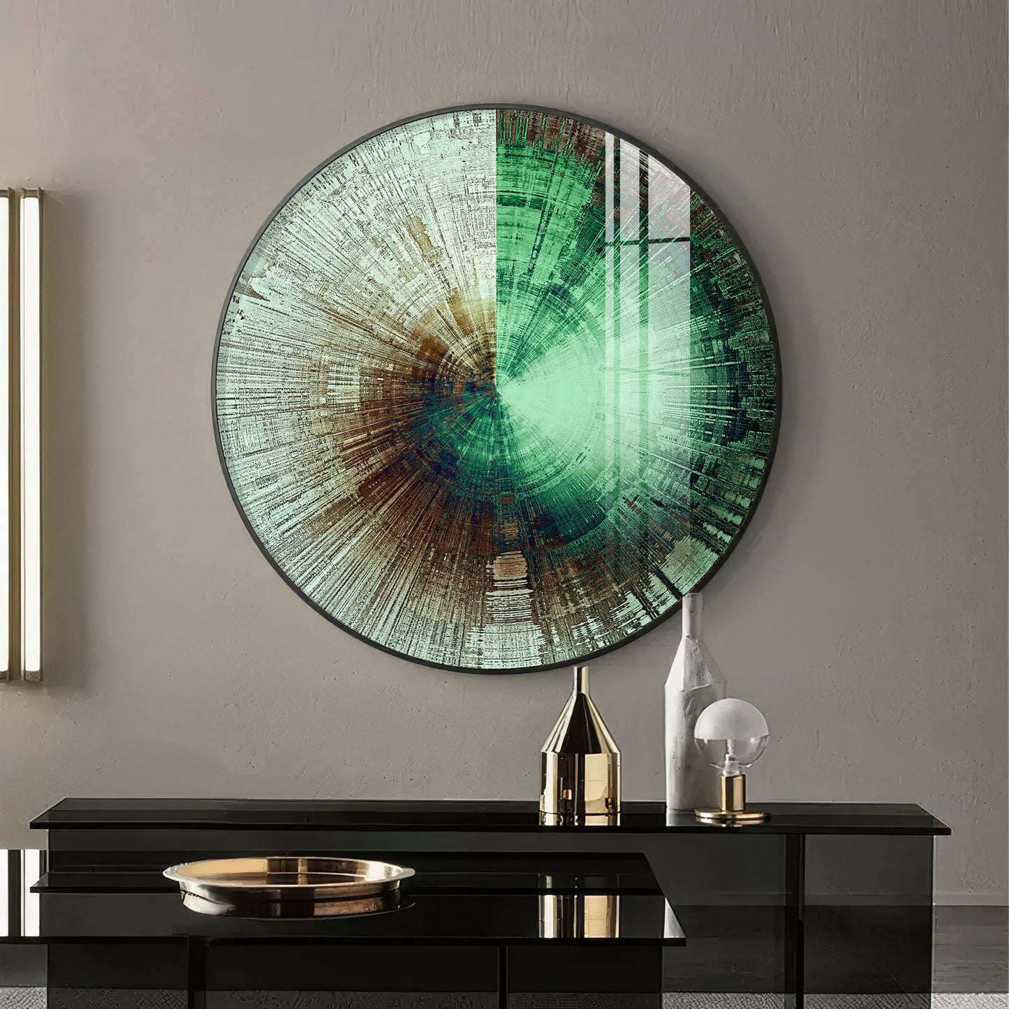 Sphere of Serenity Premium Acrylic Round Wall Art