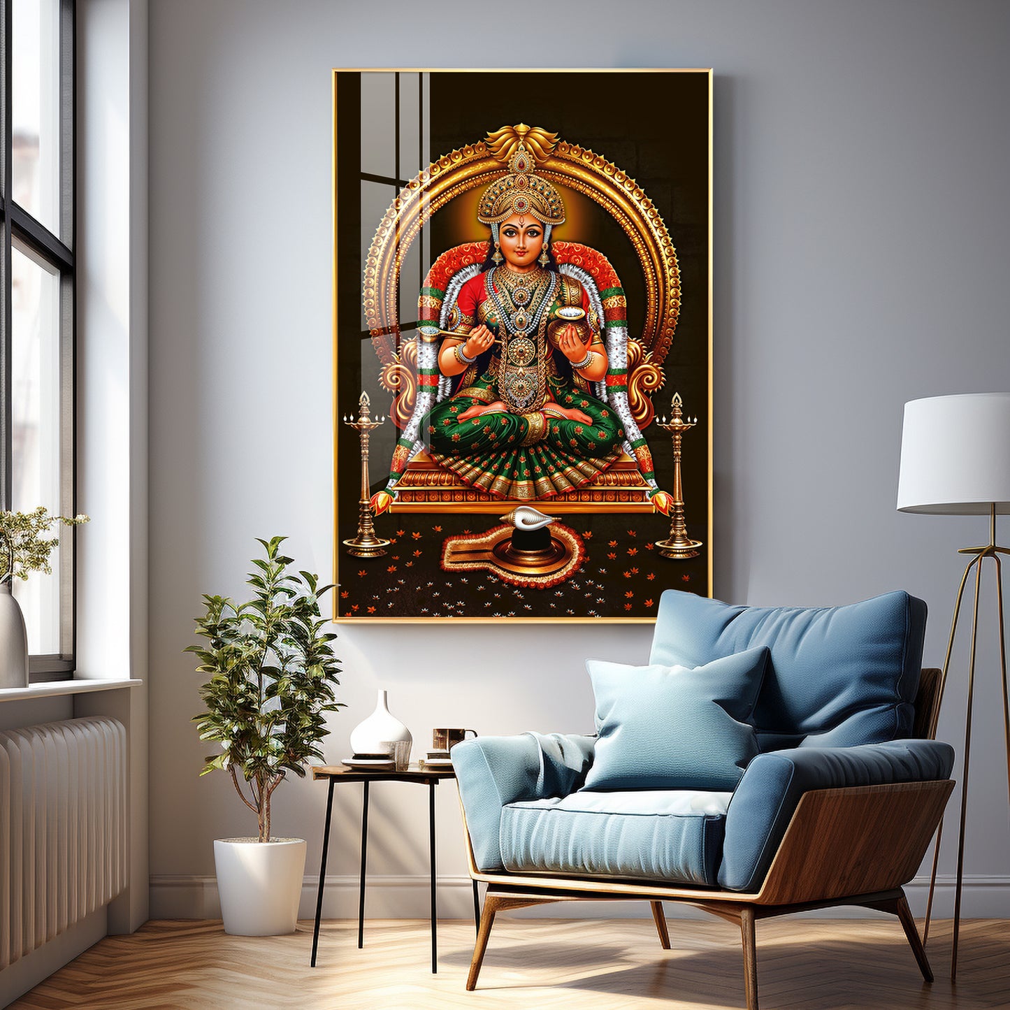 Annapurna Devi Premium Acrylic Vertical Wall Art