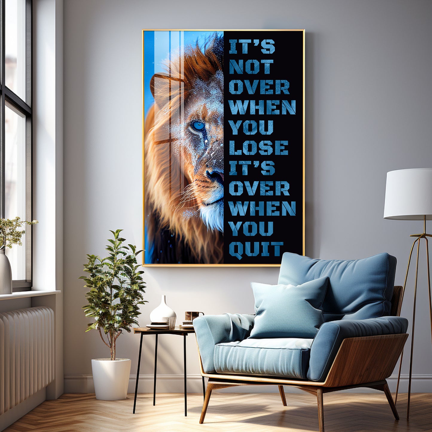 It's Not Over When You Lose Premium Acrylic Vertical Wall Art