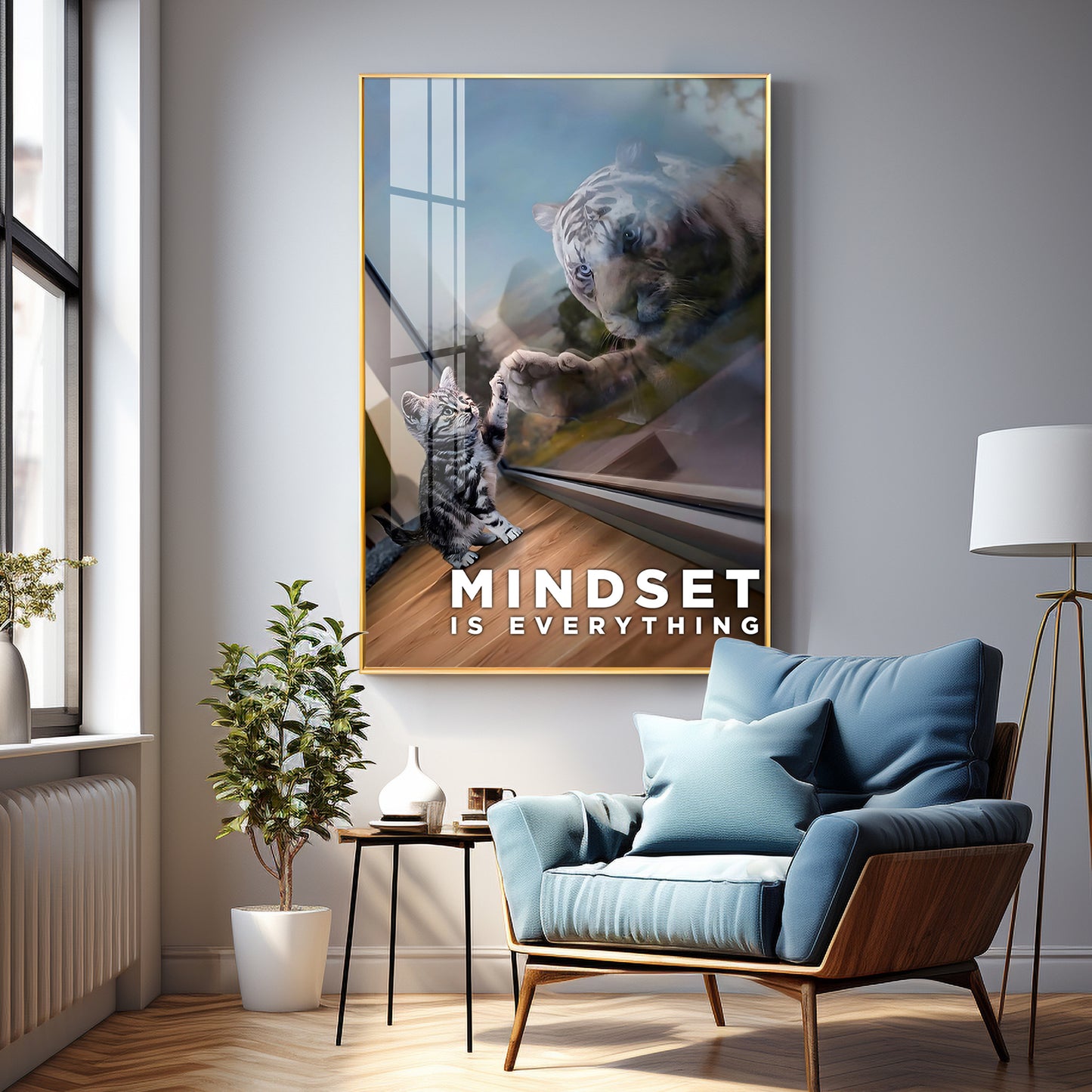 Mindset Is Everything Premium Acrylic Vertical Wall Art