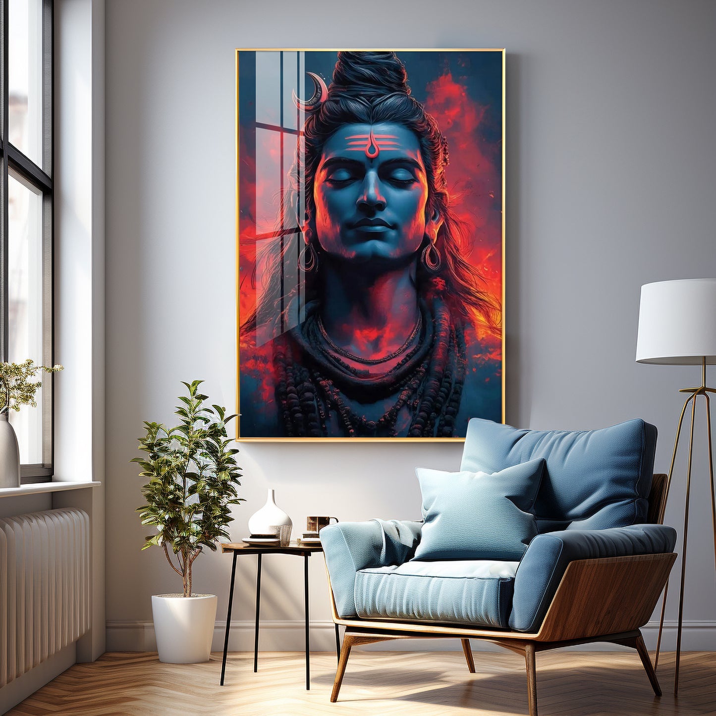 Eternal Essence Of Lord Shiva Premium Acrylic Wall Art