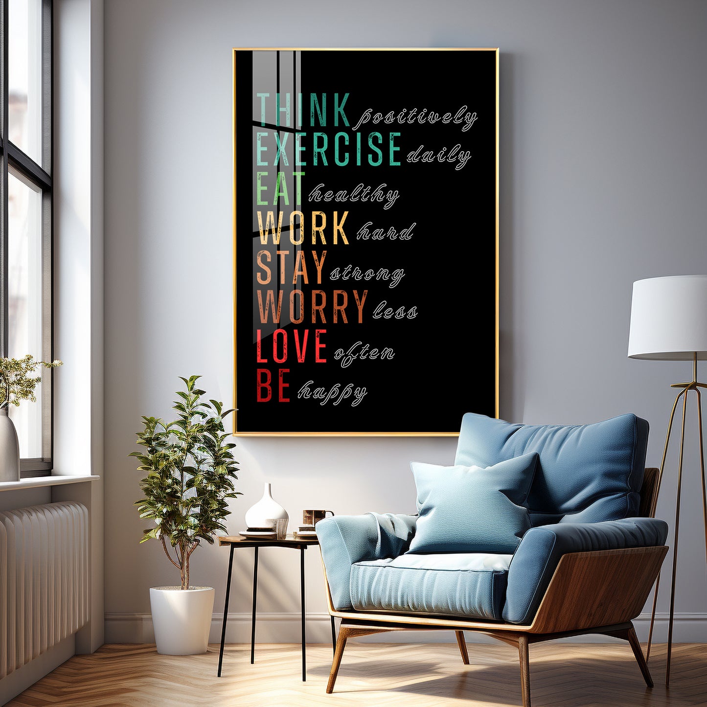 Motivational Quotes Premium Acrylic Vertical Wall Art