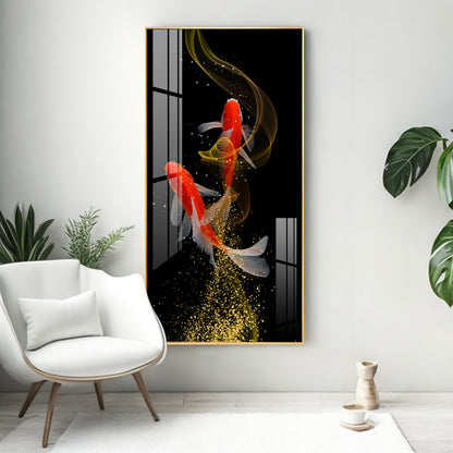 Rare Lucky Fish Premium Acrylic Vertical Wall Art