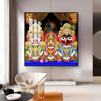 Jai Jagannath Ji Premium Acrylic Square Wall Art