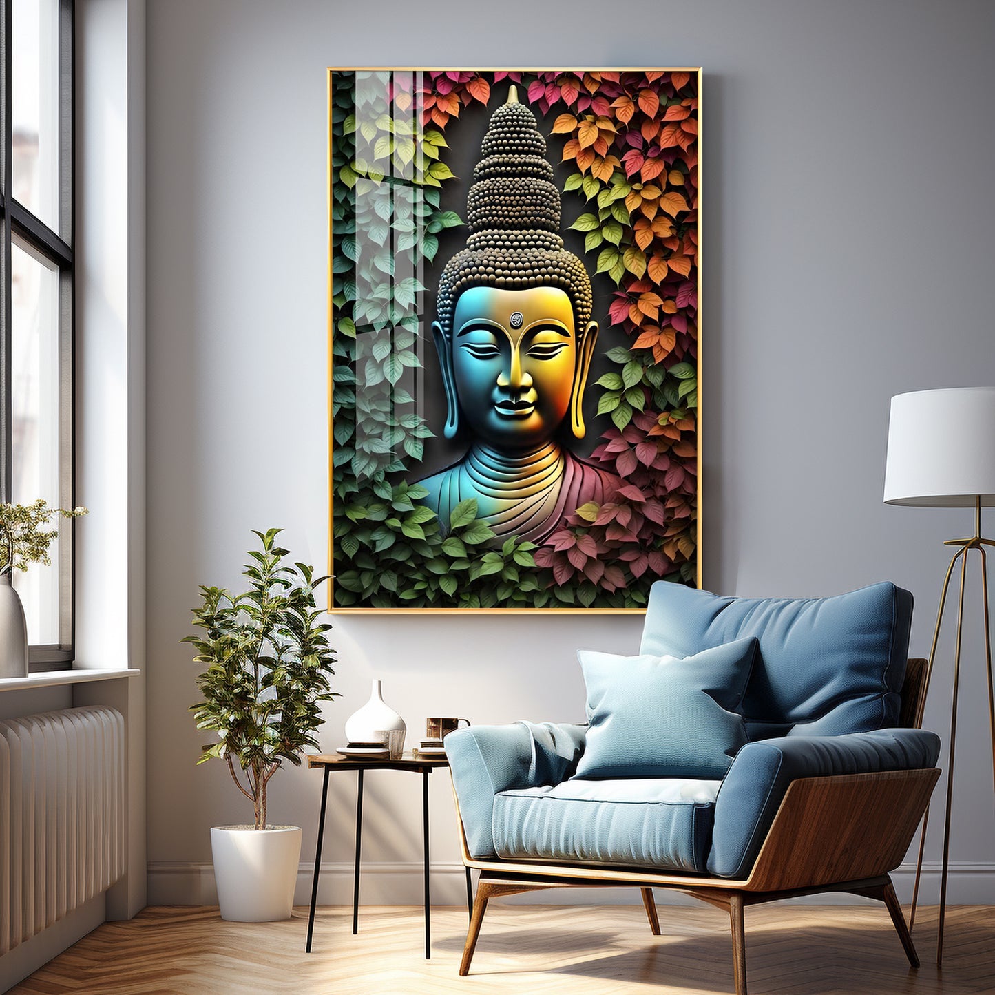 Beautiful Buddha Premium Acrylic Vertical Wall Art