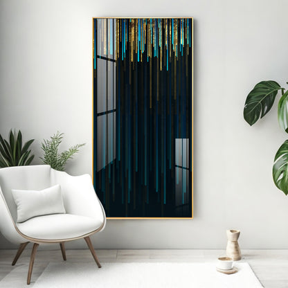 Modern Line Geometric Premium Acrylic Vertical Wall Art