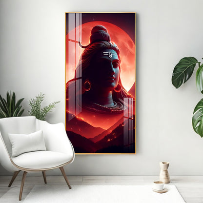 Adiyogi Premium Acrylic Vertical Wall Art