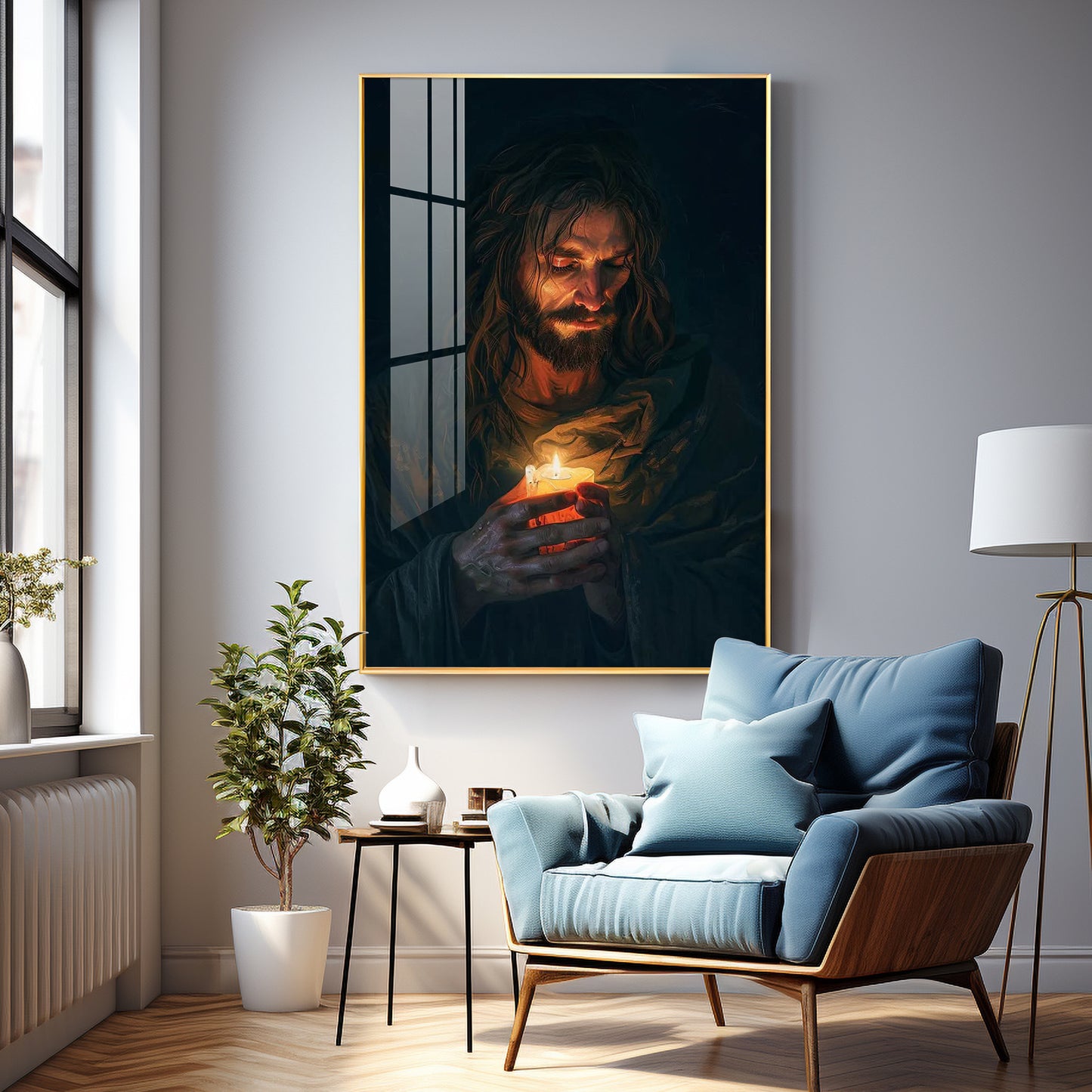 Jesus Christ Faithful Inspiration Premium Acrylic Wall Art