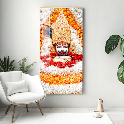 Divine Shyam Baba Premium Acrylic Vertical Wall Art