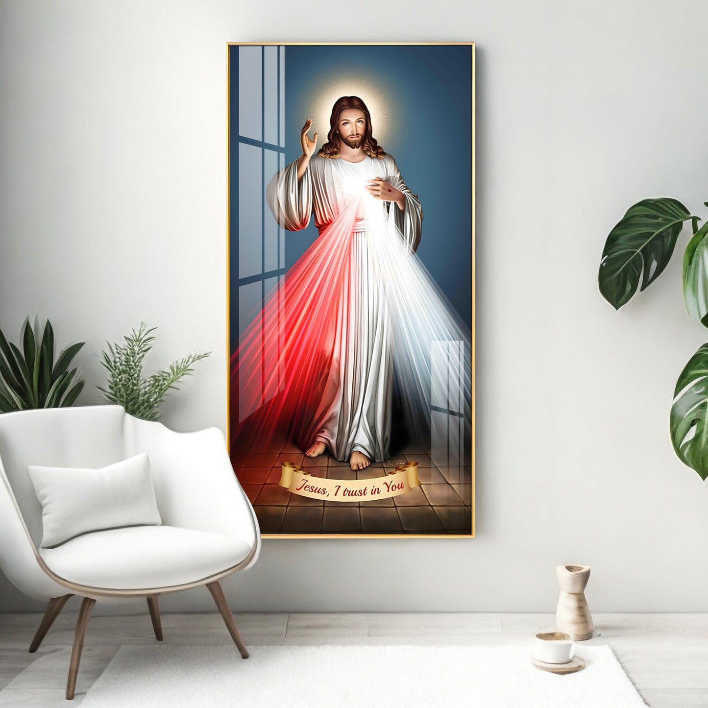 Jesus Christ Premium Acrylic Vertical Wall Art