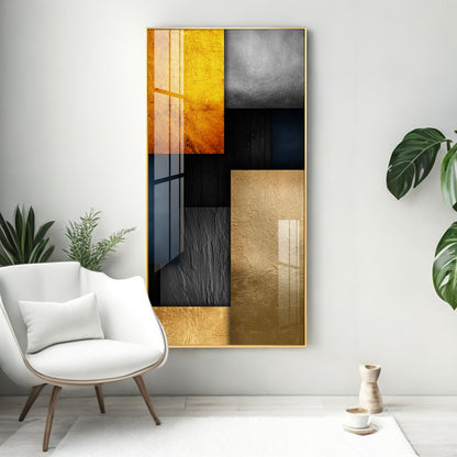 Modern Minimalist Geometric Premium Acrylic Vertical Wall Art