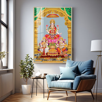 Sacred God And Goddess Premium Acrylic Vertical Wall Art