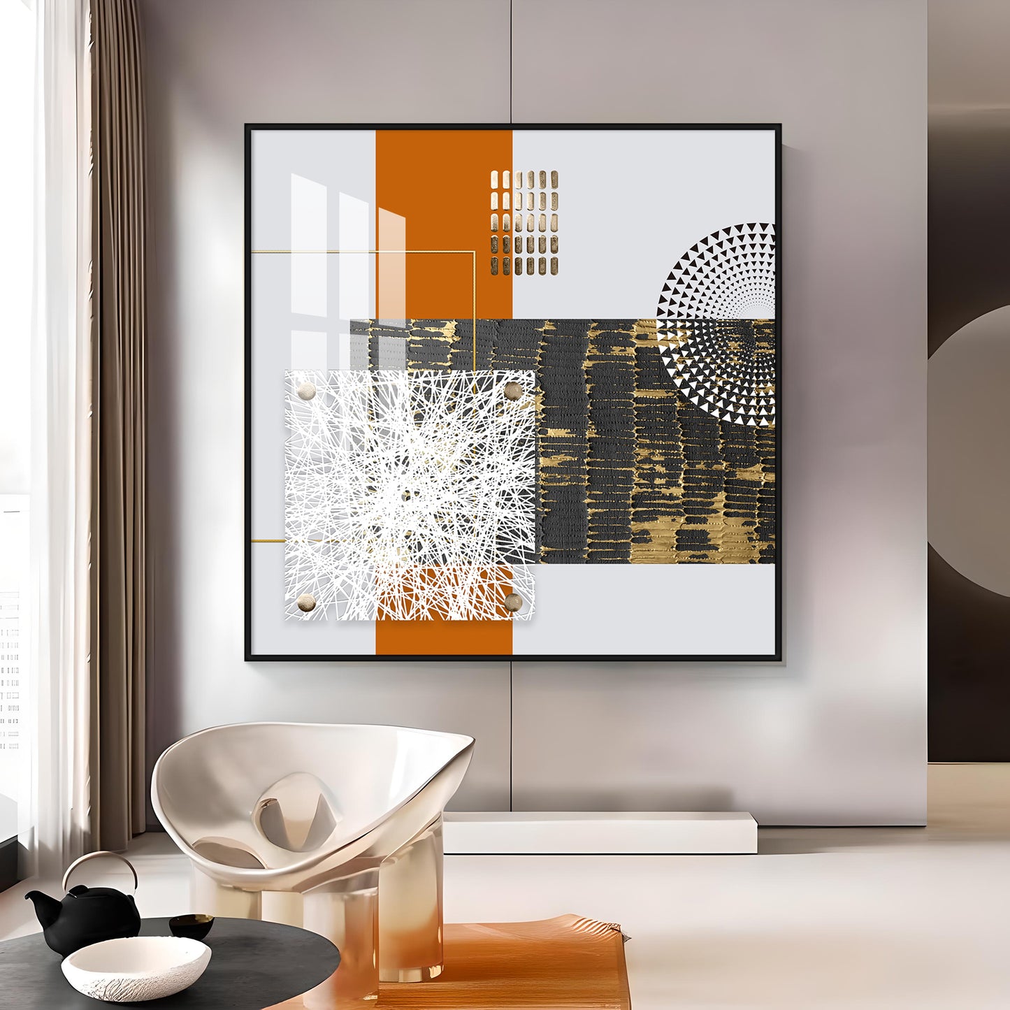 Modern Aesthetics Premium Acrylic Square Wall Art