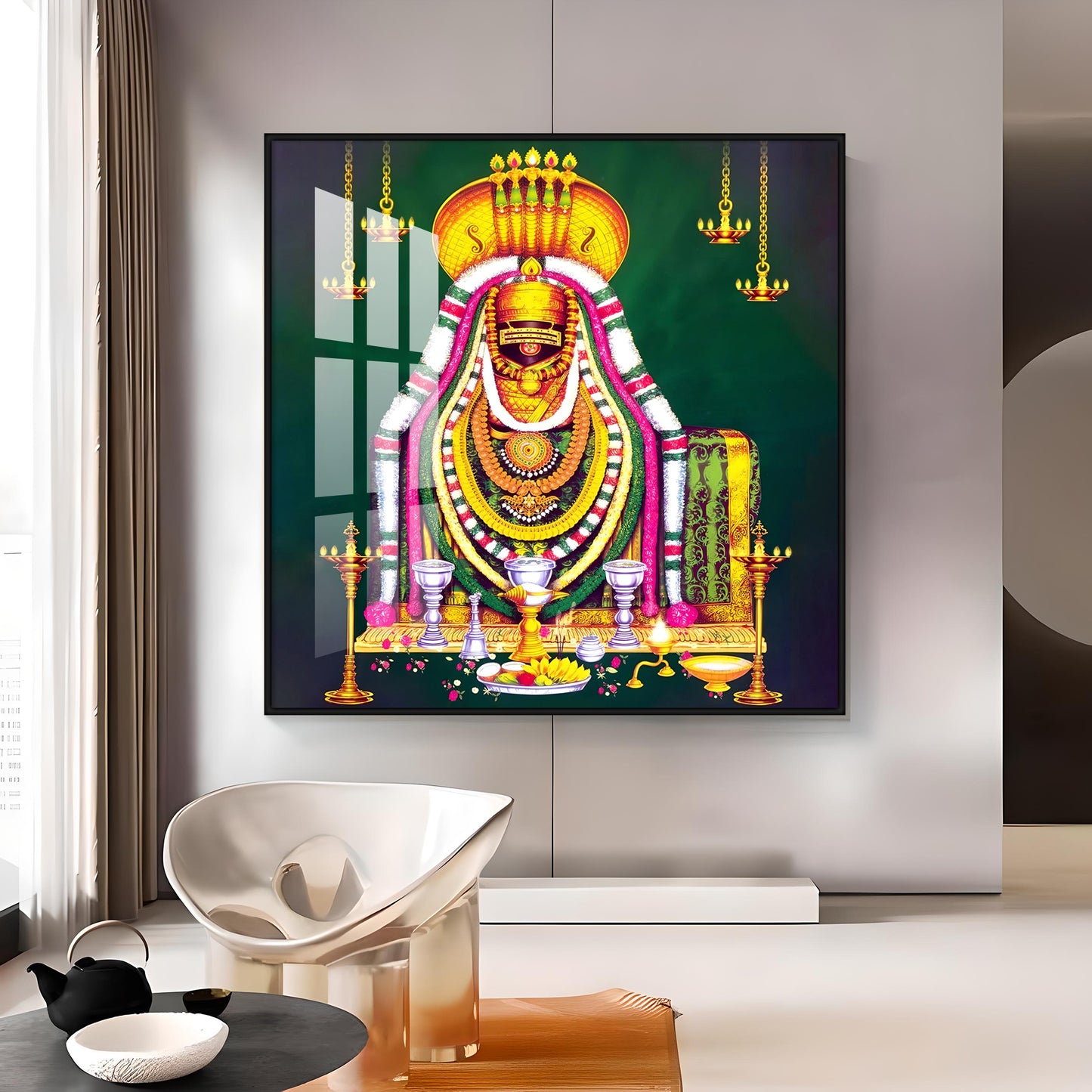 Tiruvannamalai Arulmigu Annamalaiyar Premium Acrylic Square Wall Art