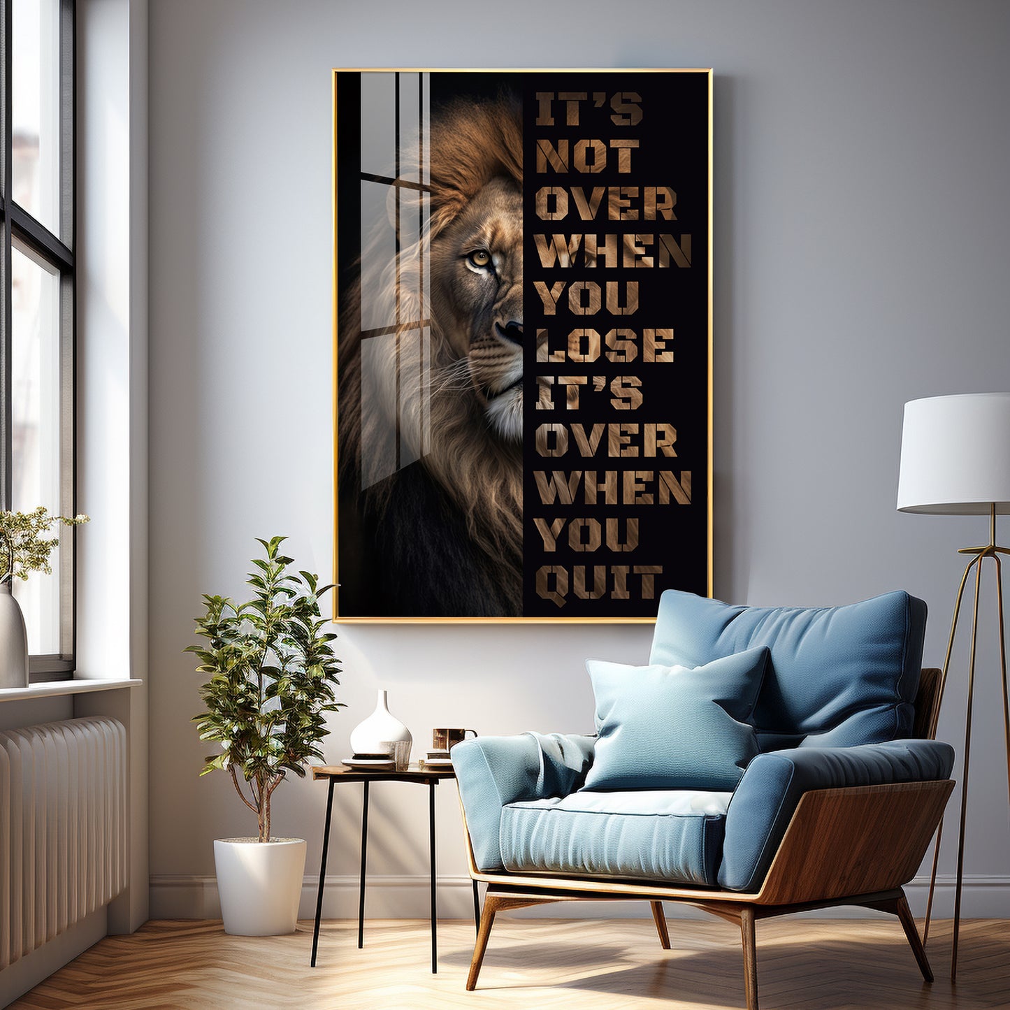 It's Not Over When You Lose Premium Acrylic Vertical Wall Art