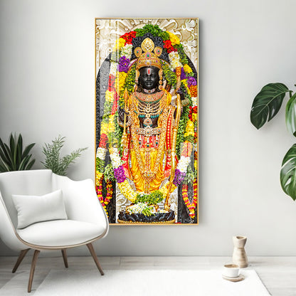 Lord Rama Portray Premium Vertical Wall Art