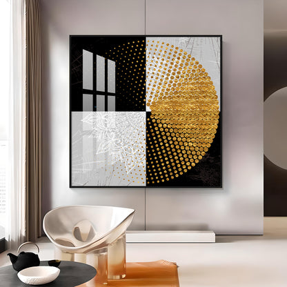 Moroccan Gold Premium Acrylic Square Wall Art