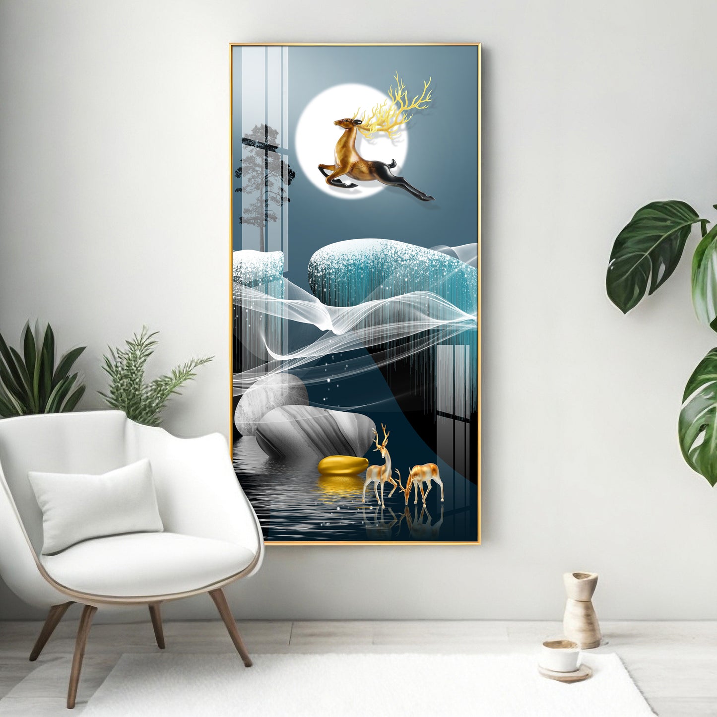 Catch The Moon Premium Acrylic Vertical Wall Art