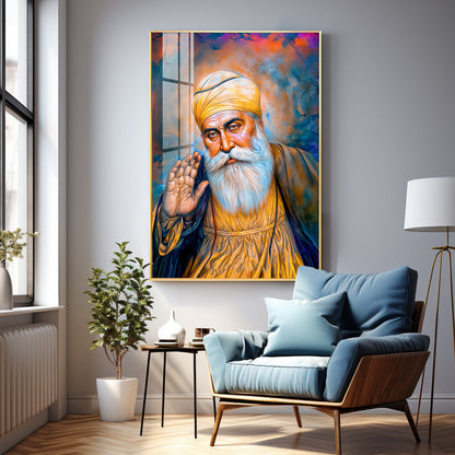 Divine Guru Ji Premium Vertical Acrylic Wall Art