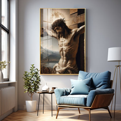 Divine Sacrifice Of Jesus Premium Acrylic Wall Art