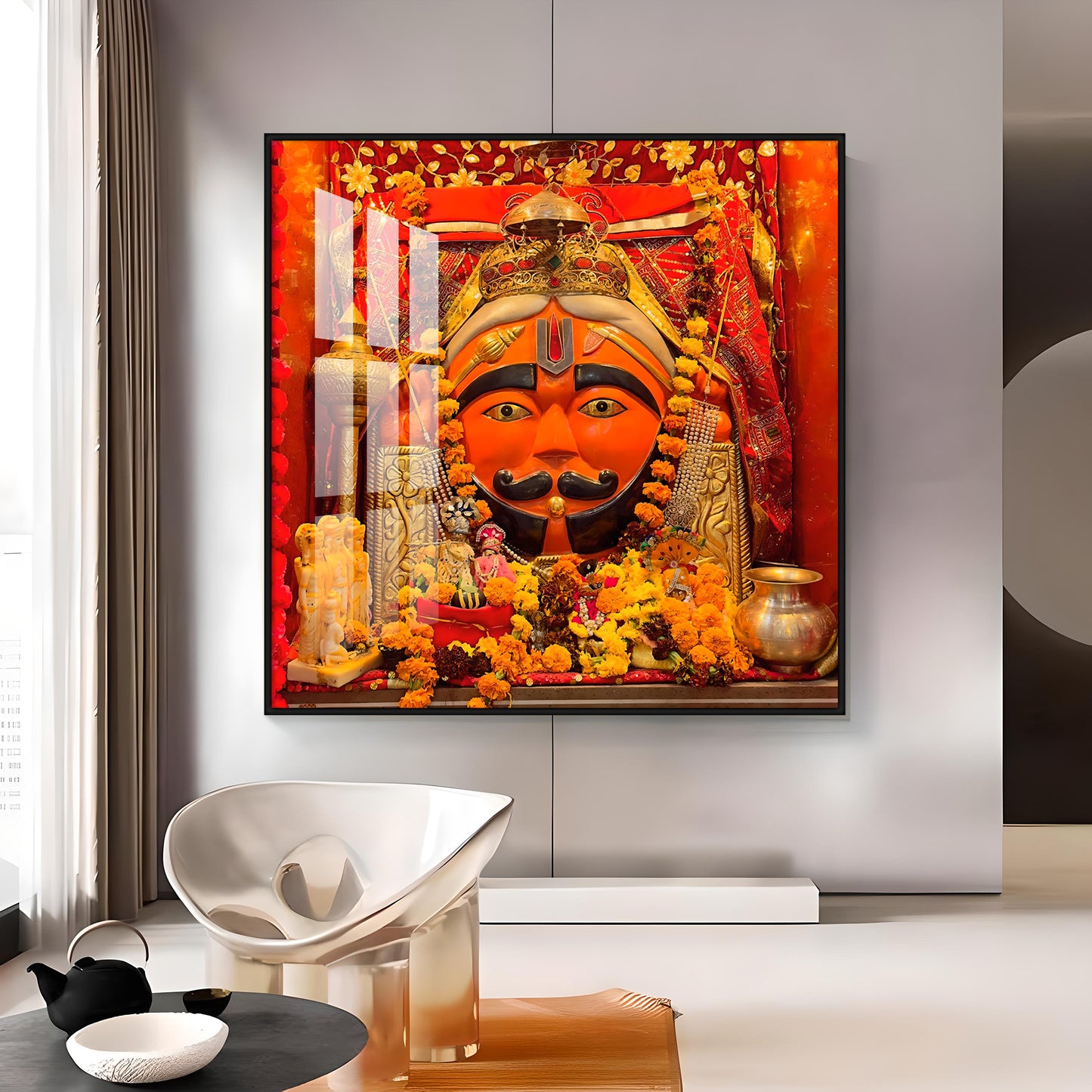 Jai Salasar Dhaam Premium Acrylic Square Wall Art