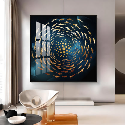 Into The Blue Premium Acrylic Square Wall Art