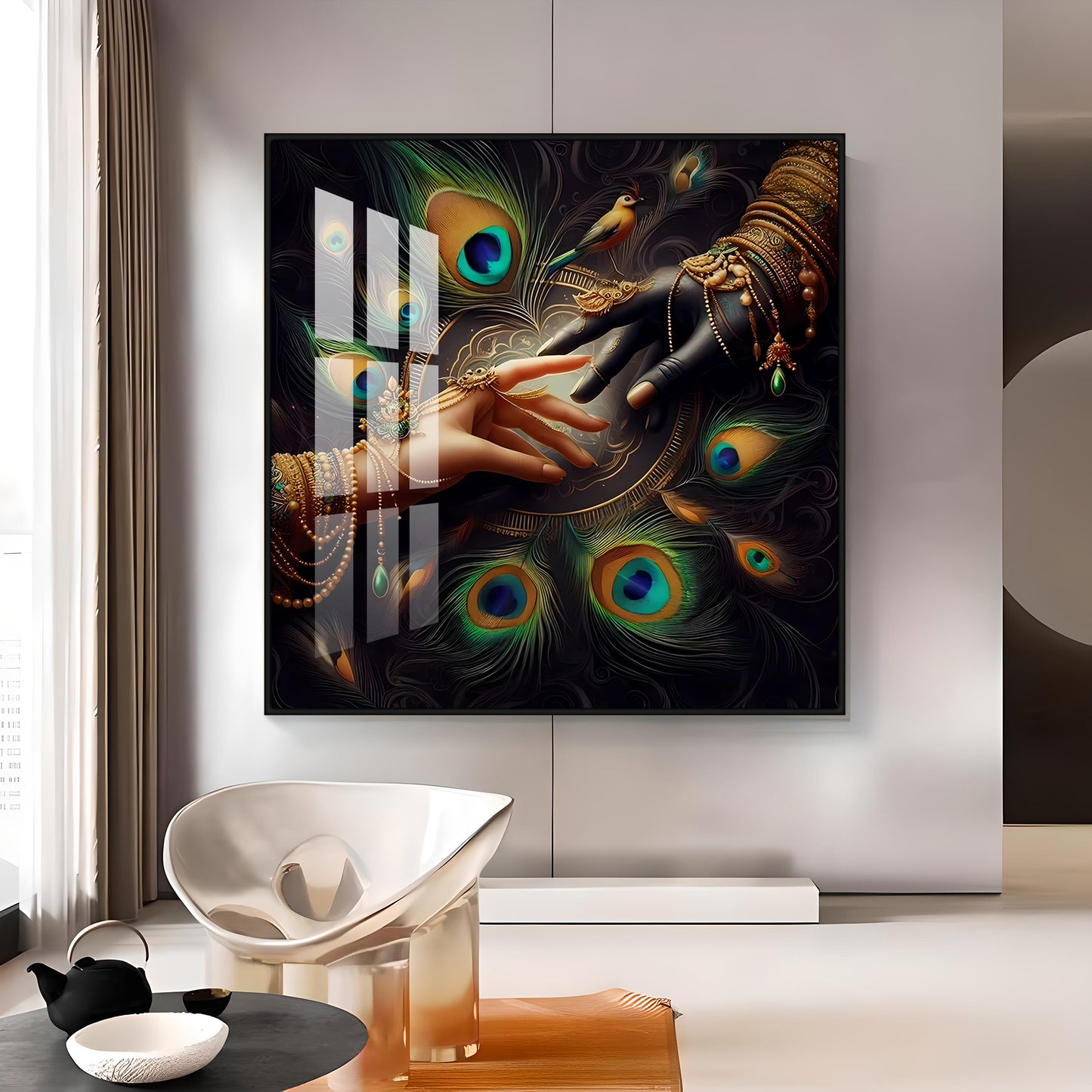 Hands of Elegance Premium Acrylic Square Wall Art