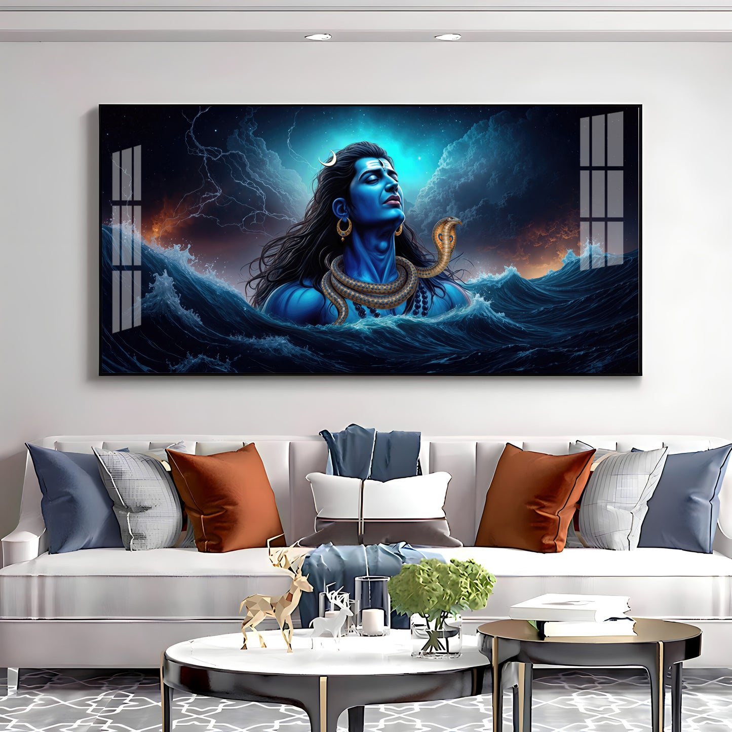 Divine Mahakal Premium Acrylic Horizontal Wall Art