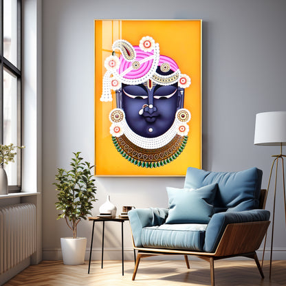 Lord Shreenathji Premium Vertical Acrylic Wall Art