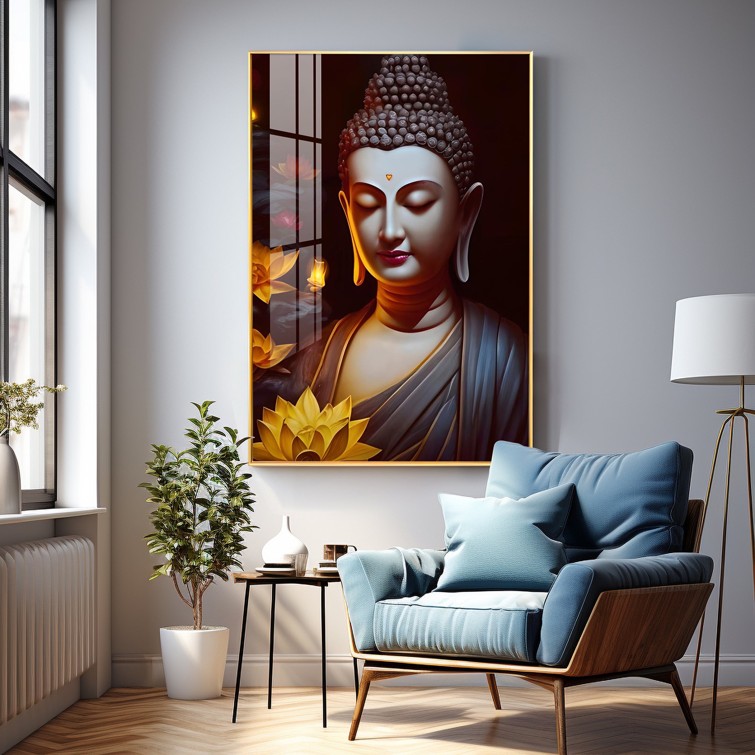 Perpetual Buddha Premium Acrylic Vertical Wall Art