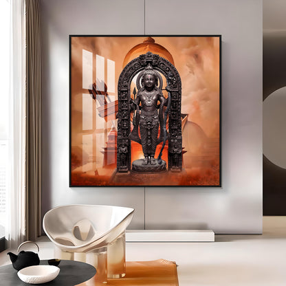 Ayodhya Ram Premium Acrylic Square Wall Art