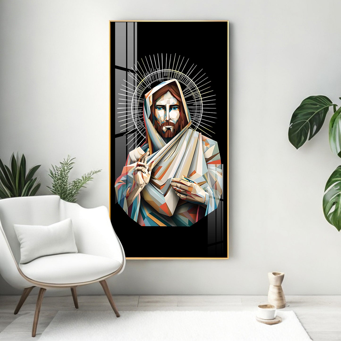 Jesus Premium Acrylic Vertical Wall Art