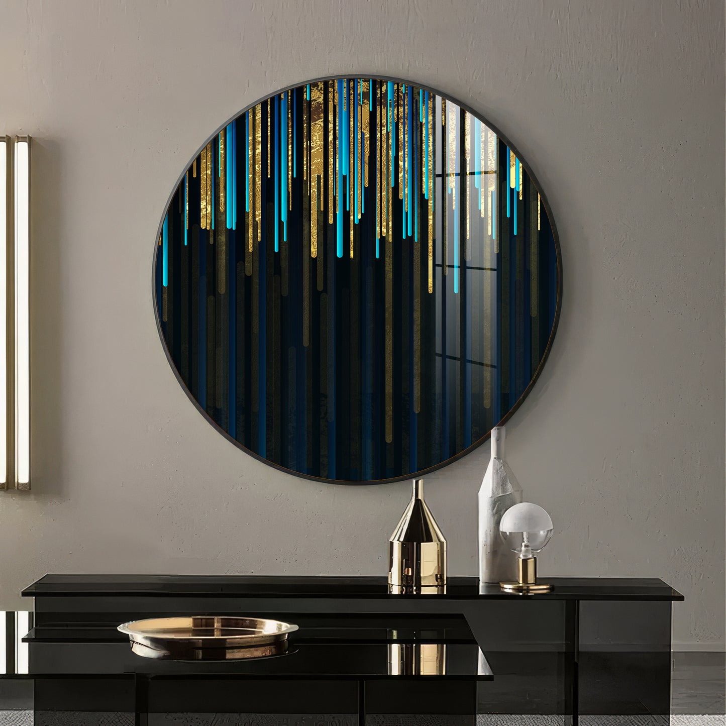 Colorful Palette Premium Acrylic Round Wall Art