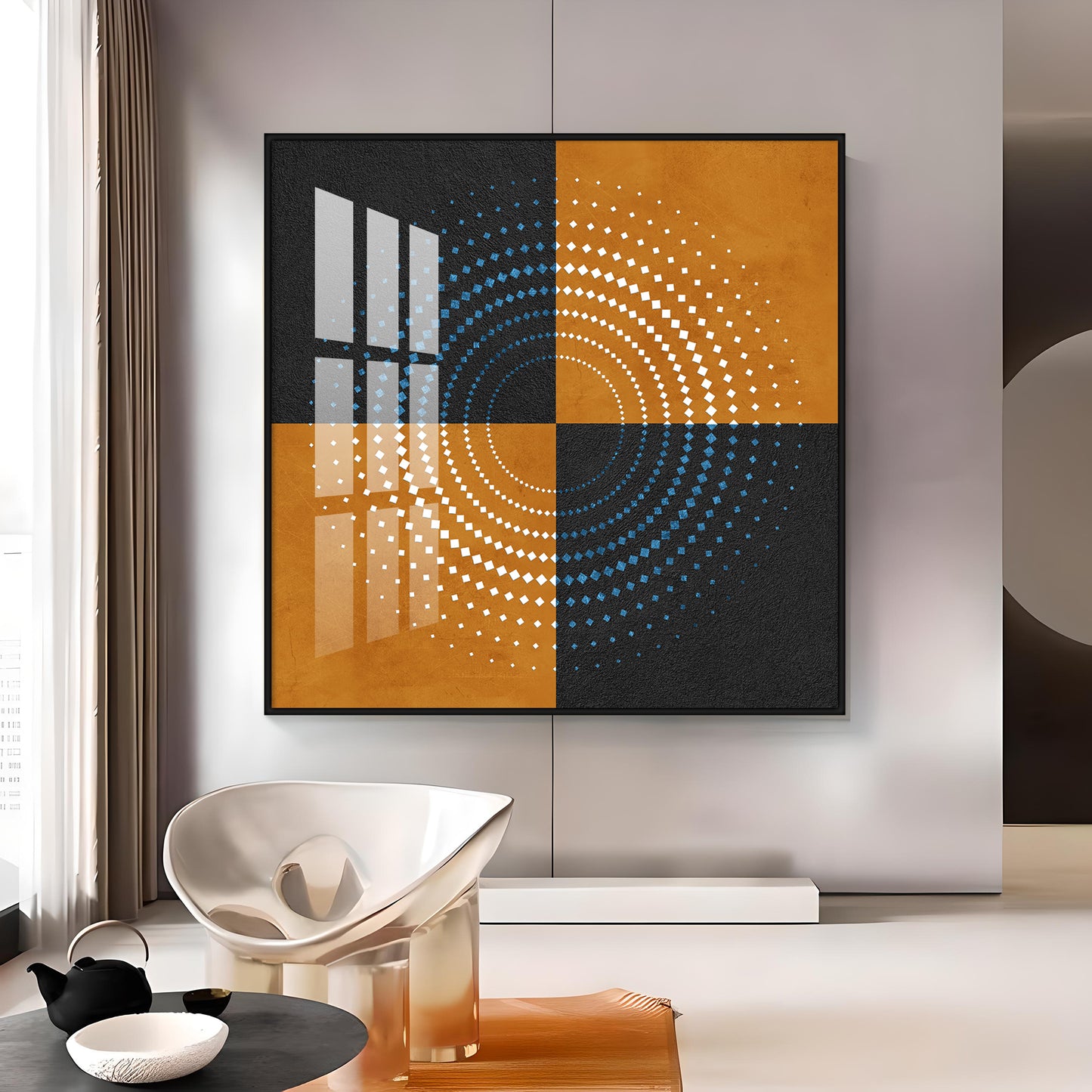 Aboriginal Symbols Acrylic Square Wall Art