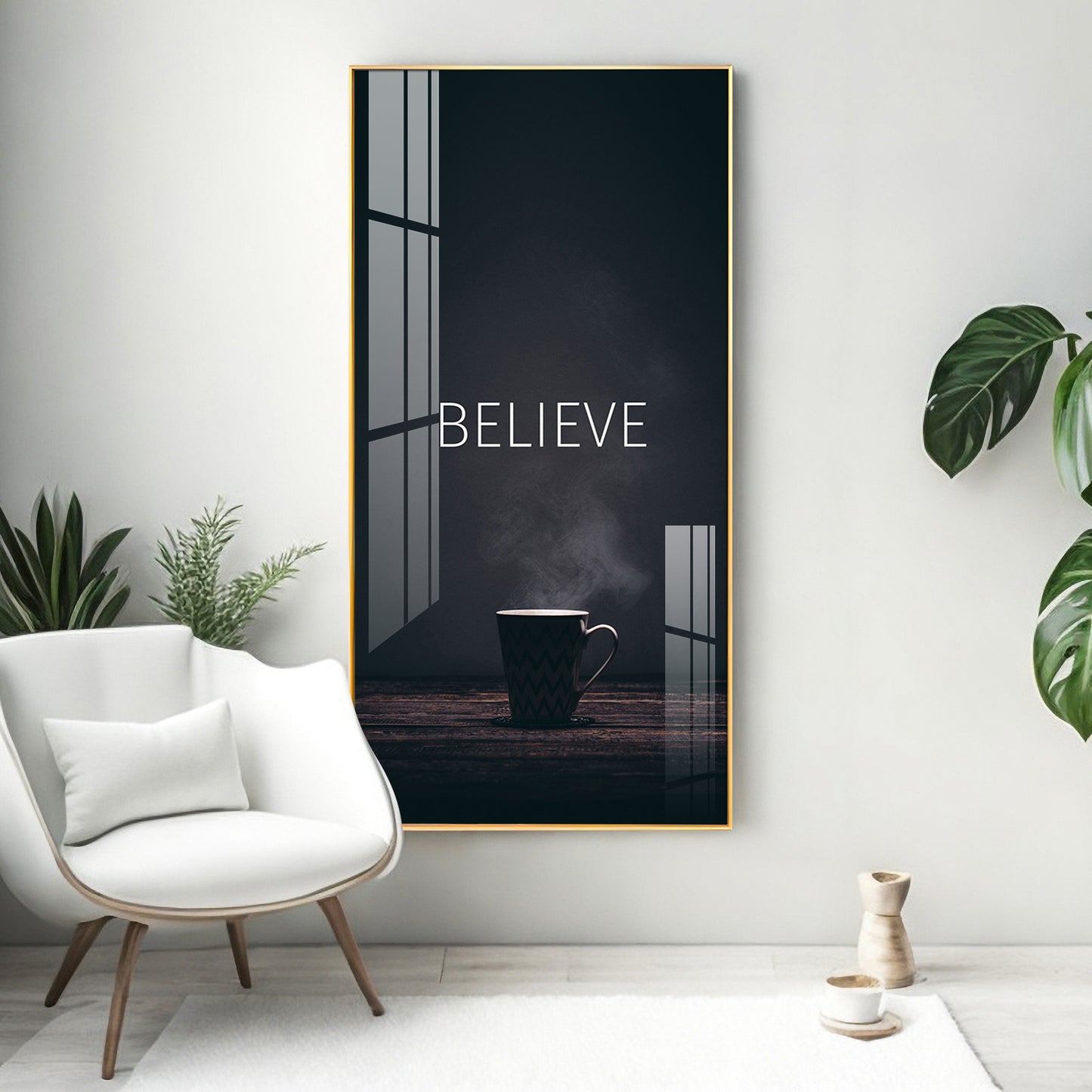 Believe Premium Acrylic Vertical Wall Art