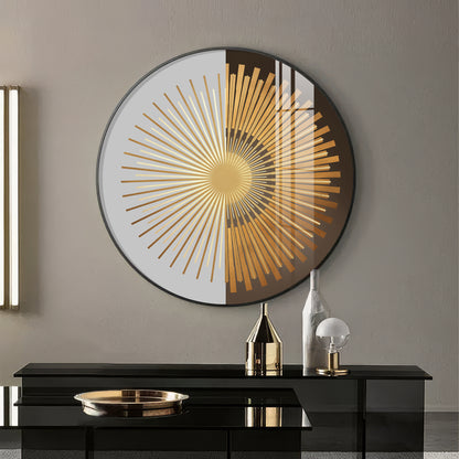 Radiant Circle Premium Acrylic Round Wall Art