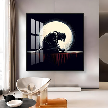 Serenity in Solitude Premium Acrylic Square Wall Art