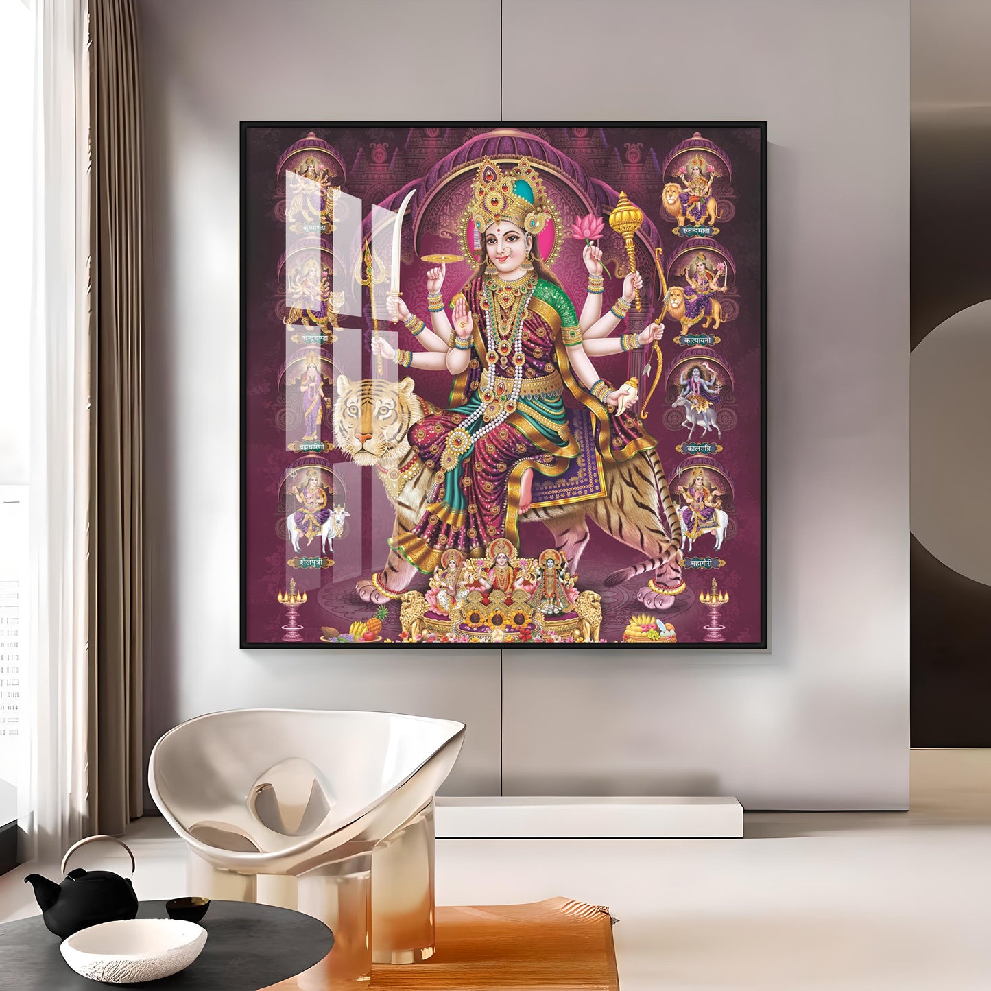 Radiant Divinity Premium Acrylic Square Wall Art