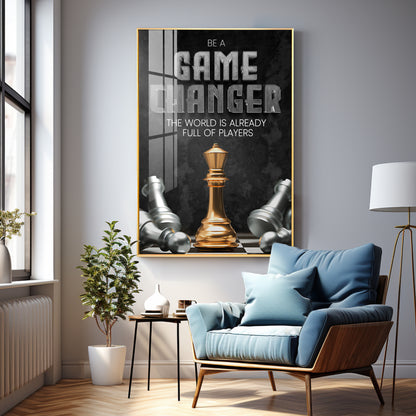 Game Changer Premium Acrylic Vertical Wall Art