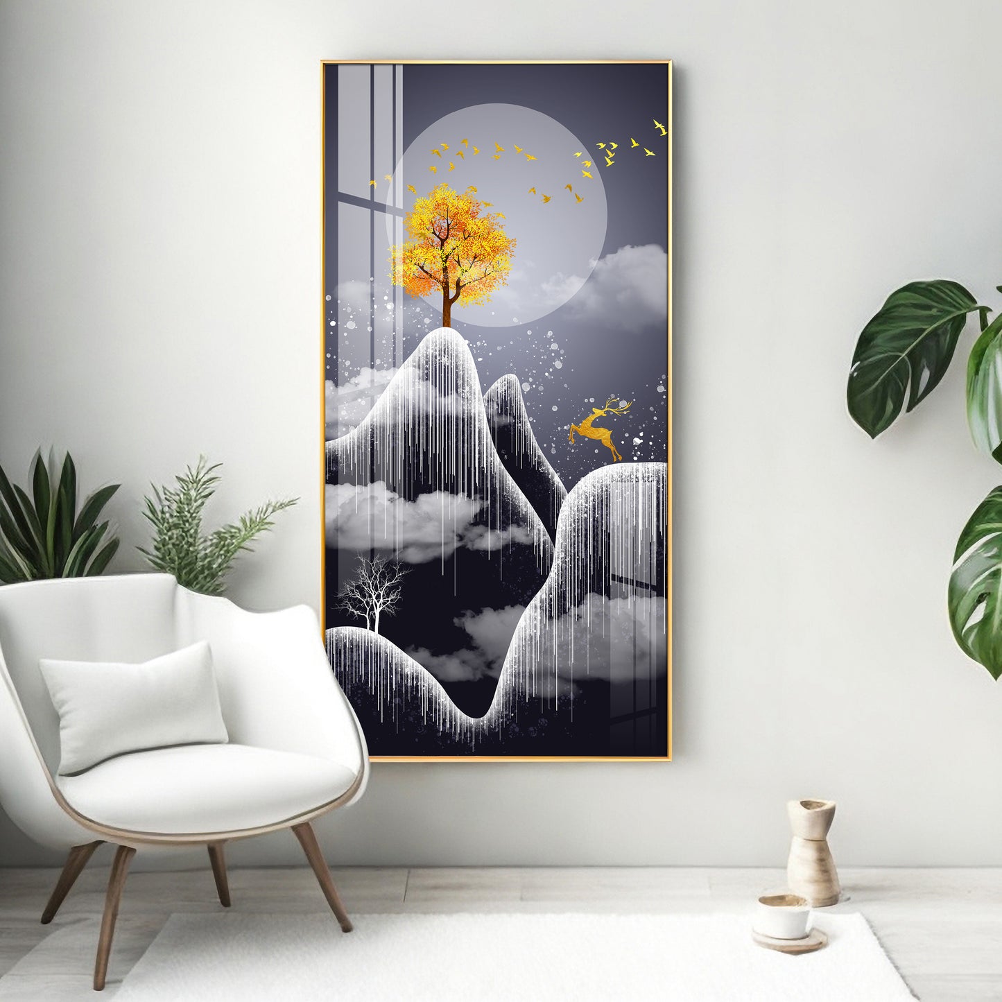 Freezy Nights Premium Acrylic Vertical Wall Art