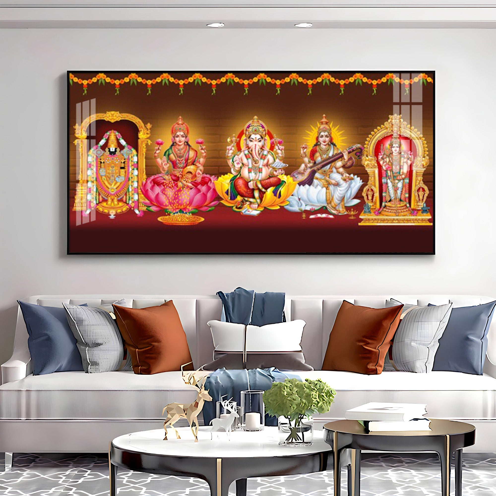 Tirupati Balaji Deception Premium Acrylic Horizontal Wall Art