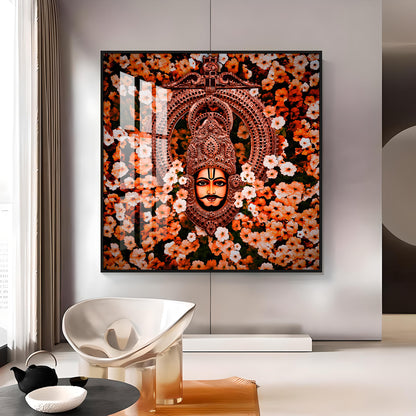 Jai Shree Shyam Baba Premium Acrylic Square Wall Art