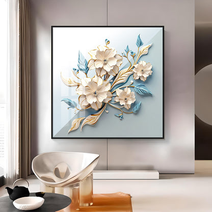 Floral Premium Acrylic Square Wall Art