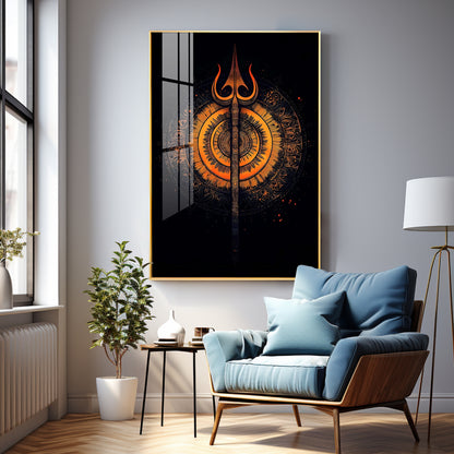 The Radiance of Shiva Premium Vertical Acrylic Wall Art