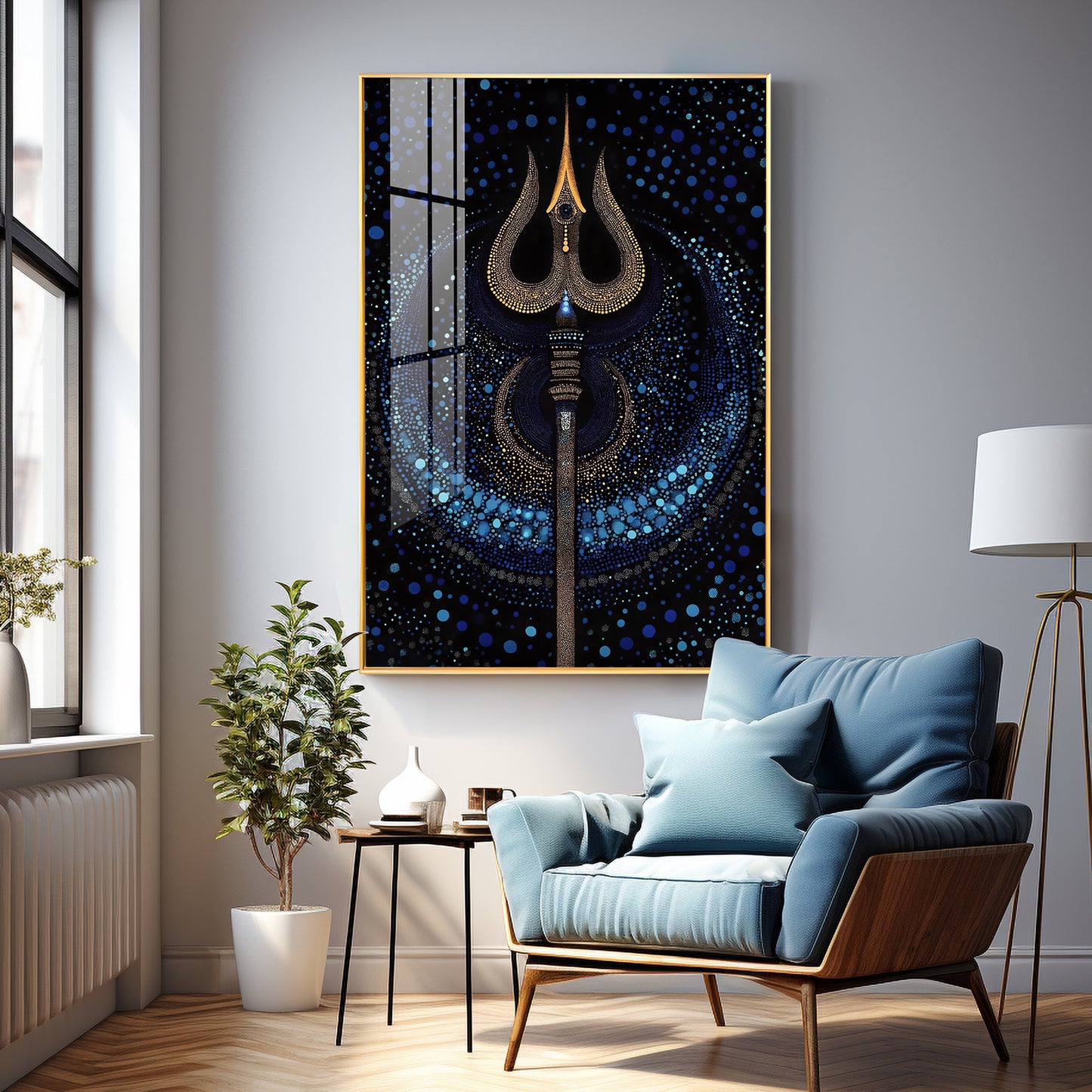 Celestial Guardian Premium Vertical Acrylic Wall Art