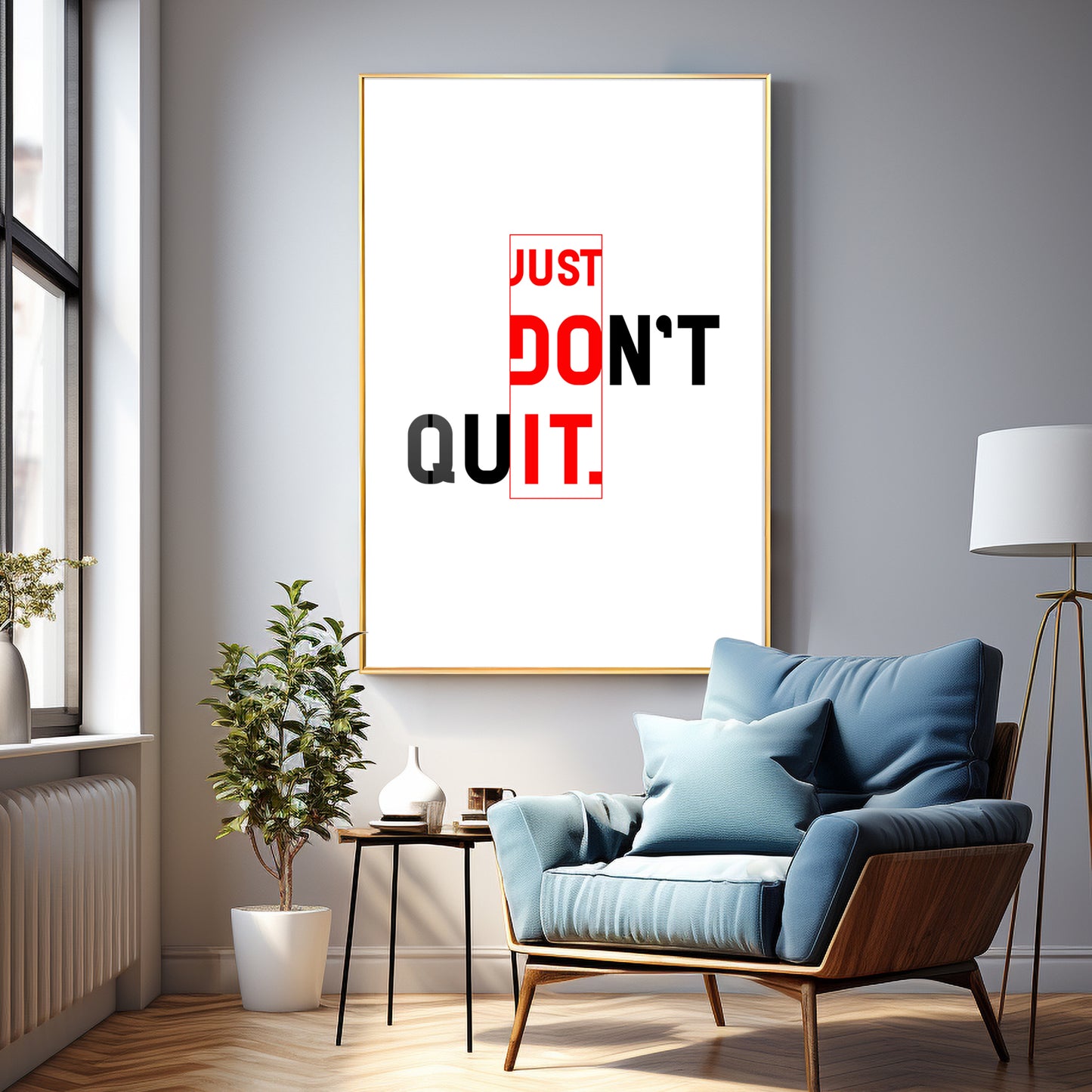 Just Do It Premium Acrylic Vertical Wall Art