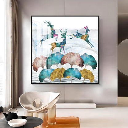 Artistic Conception Landscape Premium Acrylic Square Wall Art