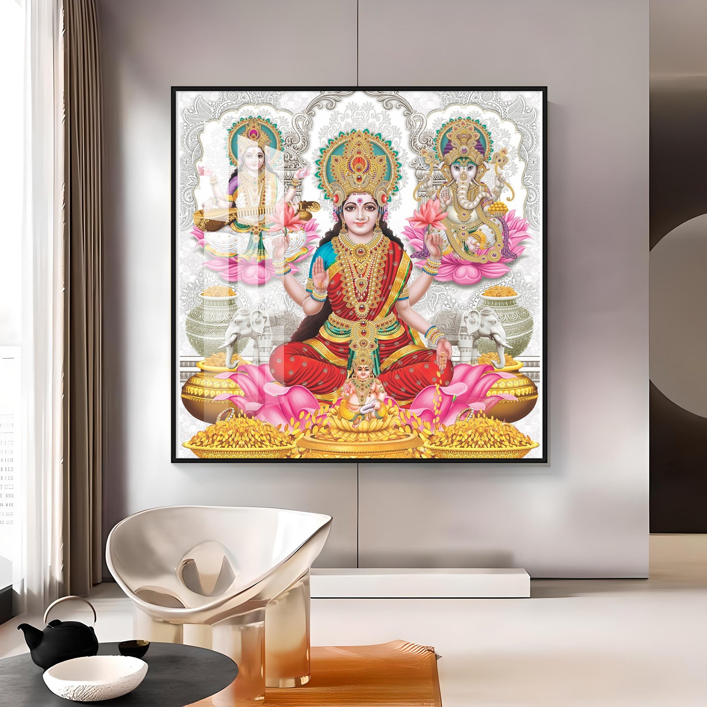 Radiant Deities Premium Acrylic Square Wall Art