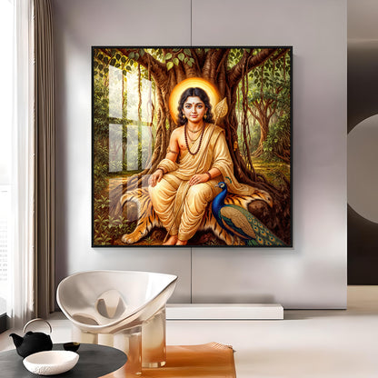 Divine Kartikeya Premium Acrylic Square Wall Art