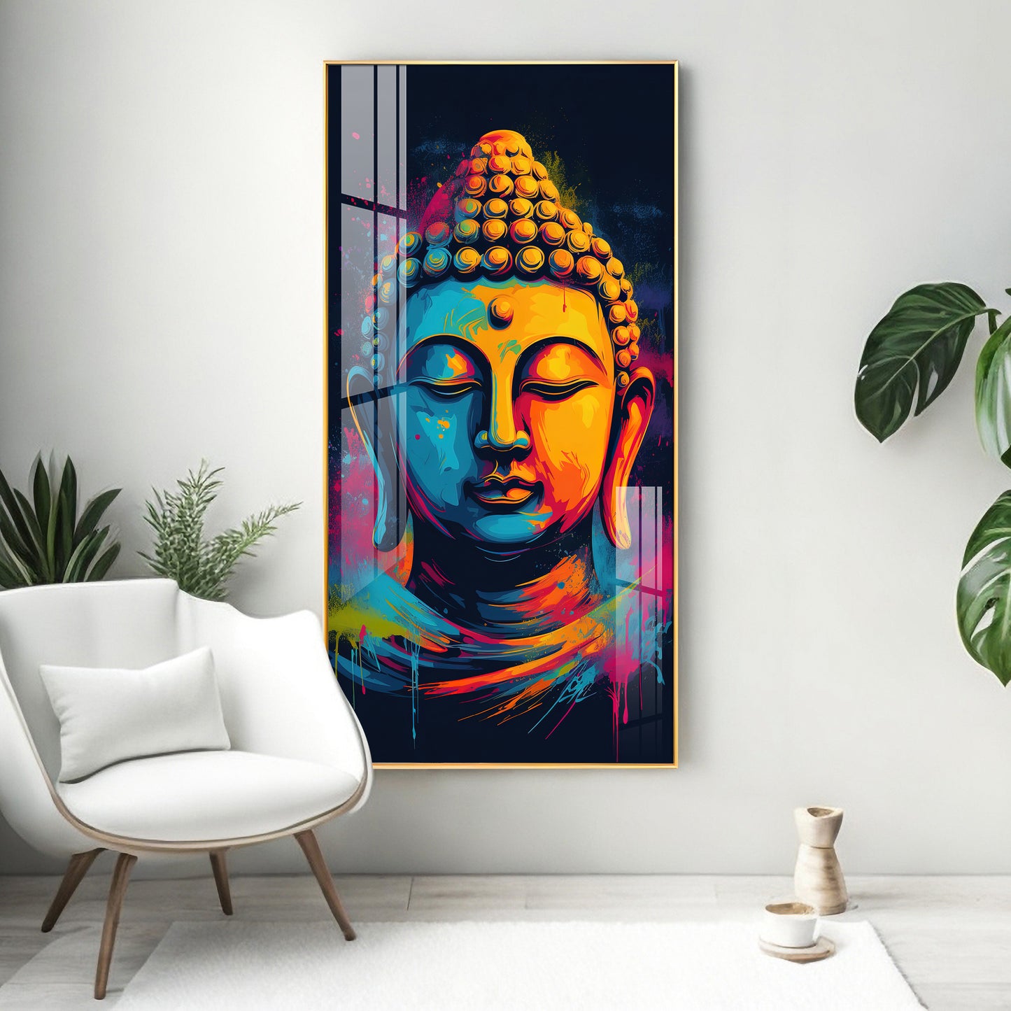 Stillness of The Mind Premium Acrylic Vertical Wall Art